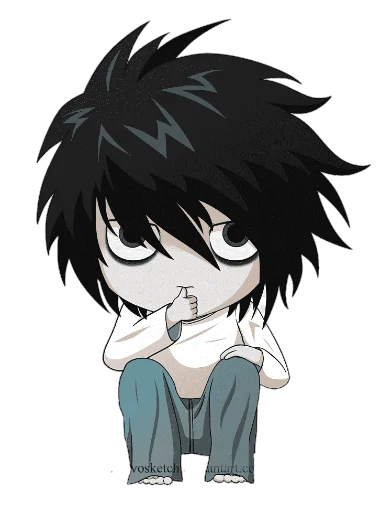 Стикер из набора chibi для Телеграм: Статические 😶