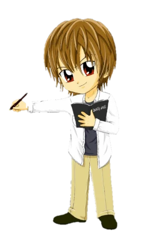 Стикер из набора chibi для Телеграм: Статические 📓