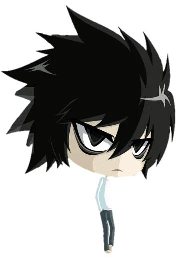 Стикер из набора chibi для Телеграм: Статические 😐