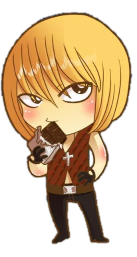 Стикер из набора chibi для Телеграм: Статические 🍫