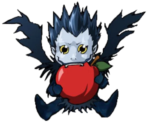 Стикер из набора chibi для Телеграм: Статические 🍎