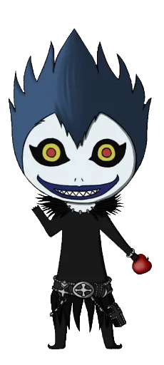 Стикер из набора chibi для Телеграм: Статические 🍎
