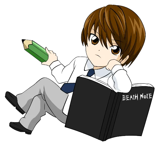Стикер из набора chibi для Телеграм: Статические 📓