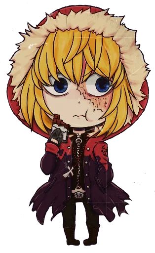Стикер из набора chibi для Телеграм: Статические 🍫
