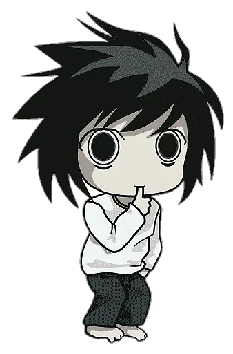 Стикер из набора chibi для Телеграм: Статические 😕