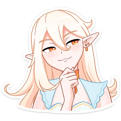 Стикер из набора Айрис @anime_stickerr для Телеграм: Статические 😏