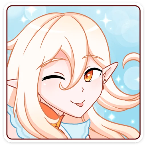 Стикерпак Айрис (@TgSticker) для Телеграм: Статические