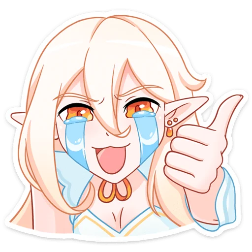 Стикер из набора Айрис (@TgSticker) для Телеграм: Статические 👍