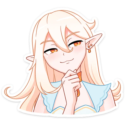 Стикер из набора Айрис (@TgSticker) для Телеграм: Статические 🤔