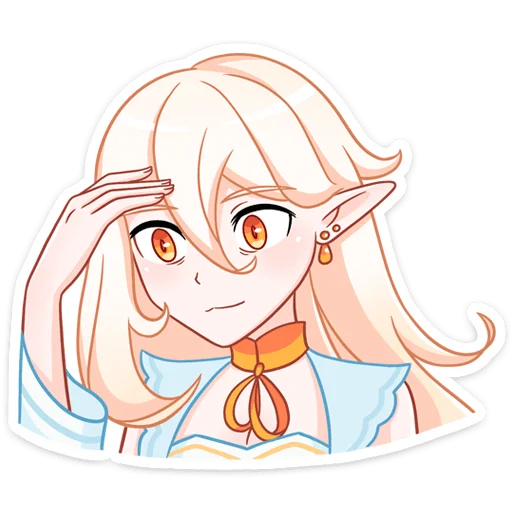 Стикер из набора Айрис (@TgSticker) для Телеграм: Статические 😓