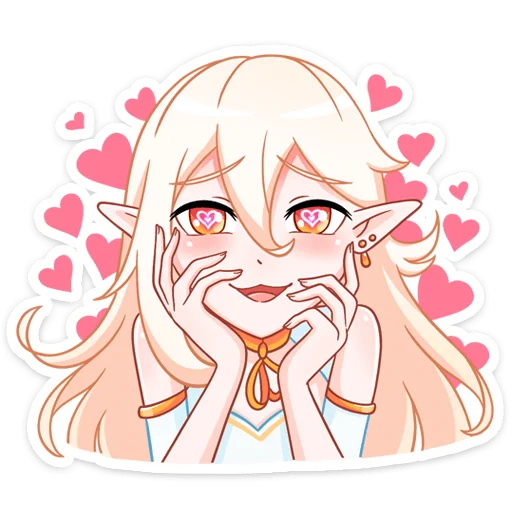 Стикер из набора Айрис (@TgSticker) для Телеграм: Статические 🥰