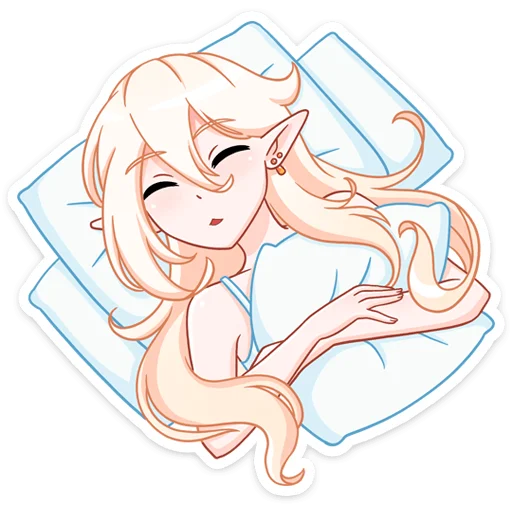 Стикер из набора Айрис (@TgSticker) для Телеграм: Статические 😴