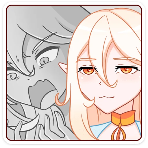Стикер из набора Айрис (@TgSticker) для Телеграм: Статические 🤬