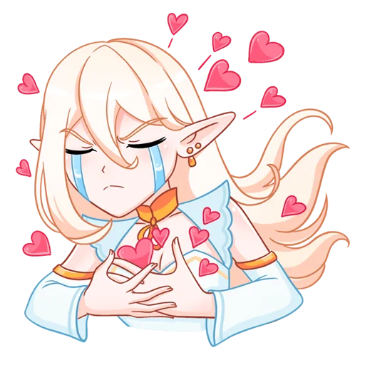 Стикер из набора Айрис (@TgSticker) для Телеграм: Статические 💔