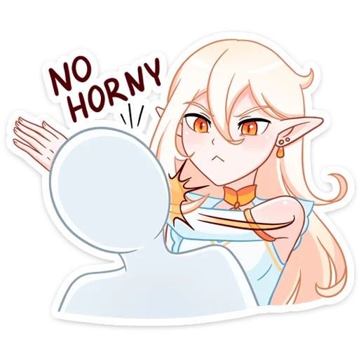 Стикер из набора Айрис :: @stickroom для Телеграм: Статические 😡