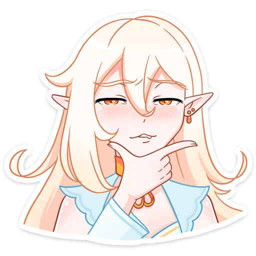 Стикер из набора Айрис :: @stickroom для Телеграм: Статические 🤔