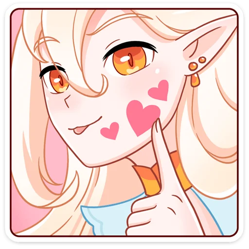 Стикер из набора Айрис :: @stickroom для Телеграм: Статические ❤️