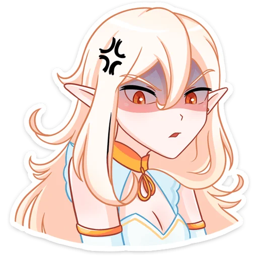 Стикер из набора Айрис :: @stickroom для Телеграм: Статические 😡