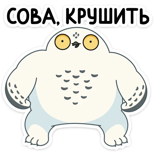 Стикер из набора Ирви (@TgSticker) для Телеграм: Статические 🦉