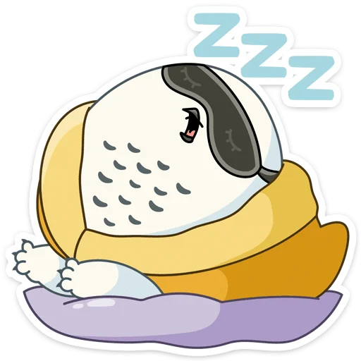 Стикер из набора Ирви (@TgSticker) для Телеграм: Статические 😴