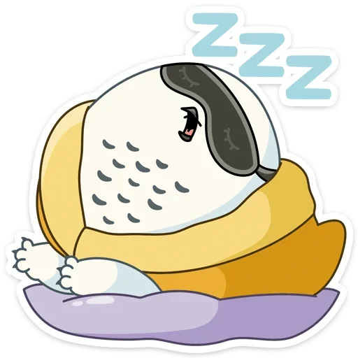 Стикер из набора Ирви (@TgSticker) для Телеграм: Статические 😴