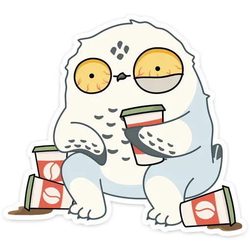 Стикер из набора Ирви (@TgSticker) для Телеграм: Статические ☕️