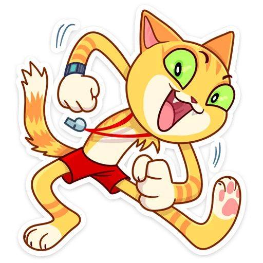 Стикер из набора Котик Ирвин :: @stickroom для Телеграм: Статические ☺️