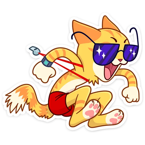 Стикер из набора Котик Ирвин :: @stickroom для Телеграм: Статические 😎