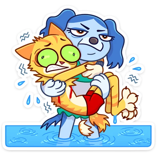 Стикер из набора Котик Ирвин :: @stickroom для Телеграм: Статические 😳