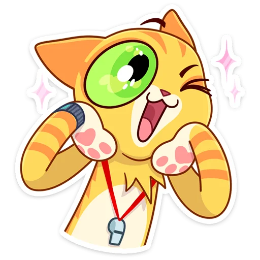 Стикер из набора Котик Ирвин :: @stickroom для Телеграм: Статические 😉