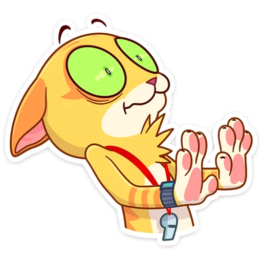 Стикер из набора Котик Ирвин (@TgSticker) для Телеграм: Статические 😳