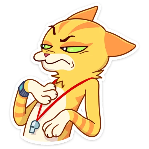 Стикер из набора Котик Ирвин (@TgSticker) для Телеграм: Статические 😒