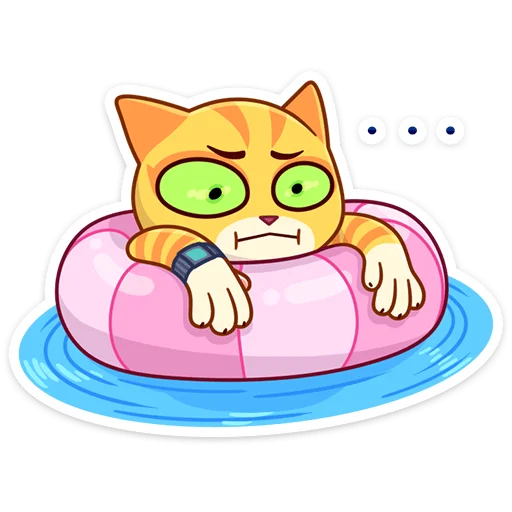 Стикер из набора Котик Ирвин (@TgSticker) для Телеграм: Статические ☹️