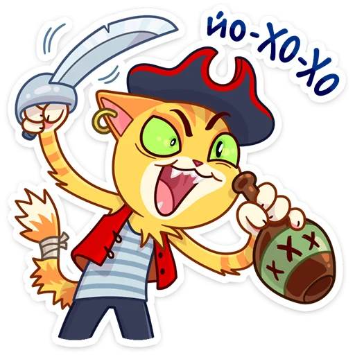 Стикер из набора Котик Ирвин (@TgSticker) для Телеграм: Статические 🏴