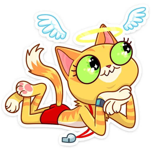 Стикер из набора Котик Ирвин (@TgSticker) для Телеграм: Статические 😇
