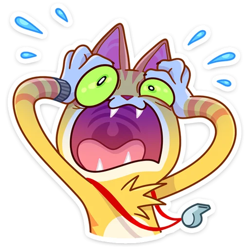 Стикер из набора Котик Ирвин (@TgSticker) для Телеграм: Статические 😳