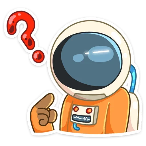 Стикер из набора Айзек (@TgSticker) для Телеграм: Статические ❓