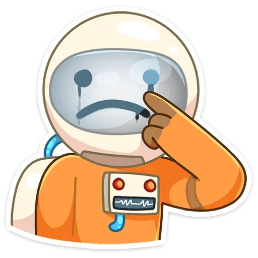 Стикер из набора Айзек (@TgSticker) для Телеграм: Статические ☹️
