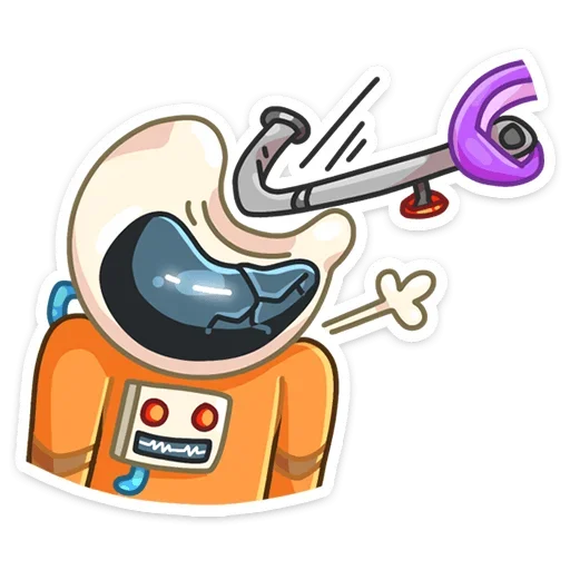 Стикер из набора Айзек (@TgSticker) для Телеграм: Статические 😵