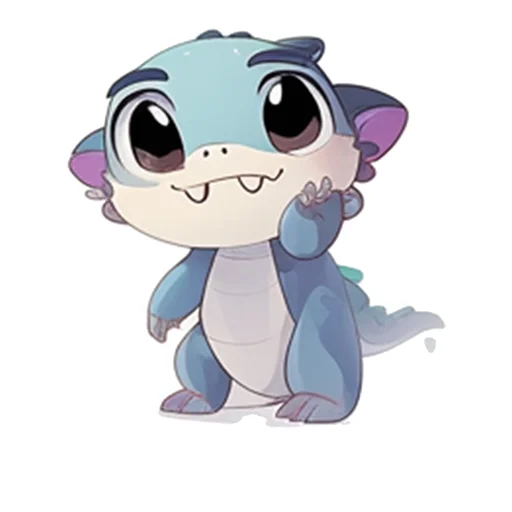Стикер из набора Дракончик Искряш @etsoy_design для Телеграм: Статические 🤔