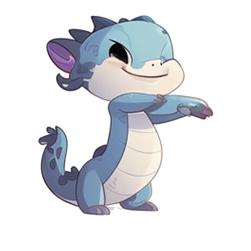 Стикер из набора Дракончик Искряш @etsoy_design для Телеграм: Статические 🤗