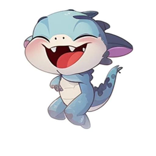 Стикер из набора Дракончик Искряш @etsoy_design для Телеграм: Статические 😆