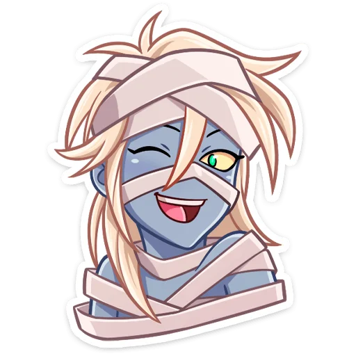 Стикер из набора Изис (@TgSticker) для Телеграм: Статические 🧟♀