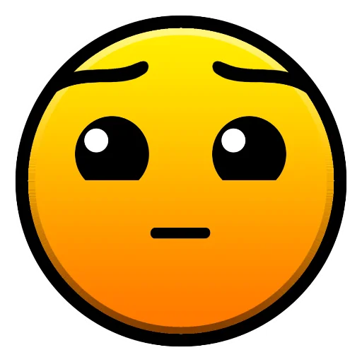 Стикер из набора Geometry Dash для Телеграм: Статические 😕