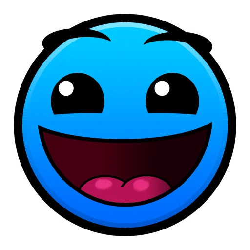 Стикер из набора Geometry Dash для Телеграм: Статические 😃