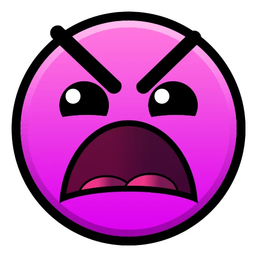 Стикер из набора Geometry Dash для Телеграм: Статические 😡