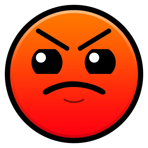 Стикер из набора Geometry Dash для Телеграм: Статические 😡
