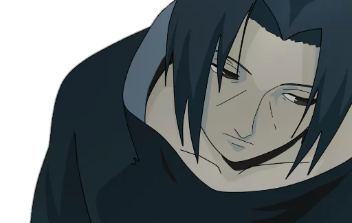 Стикер из набора itachi uchiha .saku для Телеграм: Статические 😔
