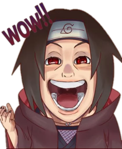Стикер из набора itachi uchiha .saku для Телеграм: Статические 😧