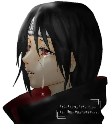 Стикер из набора itachi uchiha .saku для Телеграм: Статические 😭